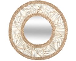 Bloemenspiegel Zeegras - ˜58 cm - Beige