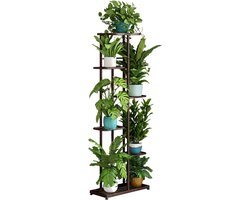 Bloemenstandaard - Plantenhouder - Planten Presenteren - Veelzijdige Etages - 108 cm Hoog - Grijs