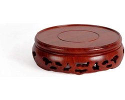 Bloemenstandaard - Plantenrek Vaas - Planten Presenteren - Hoge Hardheid Materiaal - 8cm - Houtkleur