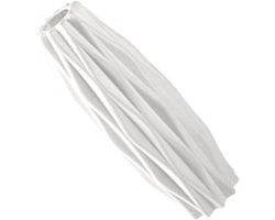 Bloemenvaas van Kunststof voor Huisdecoratie in Stijlvol Ontwerp - Wit - Onbreekbare Vaas - Duurzaam en Modern - Bloemen Decor - Woonaccessoires