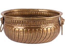 - bloempot | antique brass | ø19 cm - messing - ø19 cmgewicht: 2800 gramherkomstland: indiacbs code: 83062900merk: dutch style