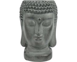Bloempot Boeddha van steen 29 cm - Zwart