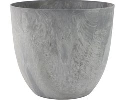 Bloempot Bola - 45x38 - Grijs - Bloempot voor binnen en buiten - Milieuvriendelijk - Sterk en licht - Met drainagesysteem