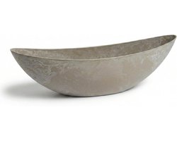 Bloempot Boot - Plantenschaal Bak - Balkon Decoratie - Gerecycled Materiaal - 56 cm - Antraciet