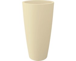 Bloempot Buiten Hoog Rond Style 38cm CREME Nicoli