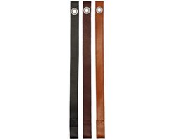 Bloempot Drager Squarely HoldON Leather Short Brown