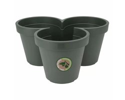 Bloempot EK Stapelbaar 44 cm – kunststof buitenpot voor tuin & balkon, stapelbaar design