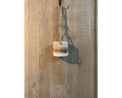Bloempot hangend porselein bruin