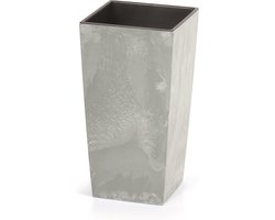 Bloempot Hoog Vierkant Urbi Square Effect 22x22x42cm BETON Prosperplast