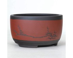 Bloempot Keramiek - Plantenbak Decoratief - Planten Verfraaien - Met Afvoergat - Medium - Messing