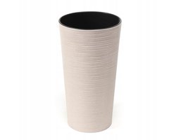 Bloempot Lilia ECO DŁUTO Ø 19cm H 36cm Beige