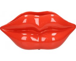 Bloempot Lip - Rode Lip bloempot - Lippen - Vaas - Polyresin - 37X14X17CM - Moederdag Cadeau - Decoratieve Accessoires - Woondecoratie - Woonaccessoires - Wonen
