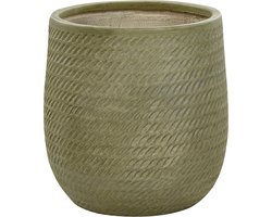 Bloempot LIVADIA 39 cm Olijfgroen