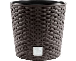 Bloempot met inzet Prosperplast Rato Round DRTUS200L-440U umbra