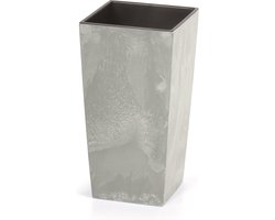 Bloempot met inzet Urbi Square Beton - kleur en patroon imiteren beton
