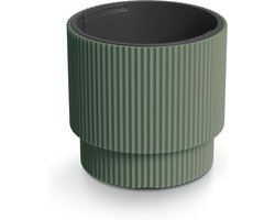 Bloempot met inzetstuk - Plantenbak kunststof - Planten verzorgen - Vorstbestendig UV-bestendig - Diameter 40 cm - Bosgroen