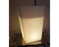 Bloempot met LED verlichting 70 cm hoog