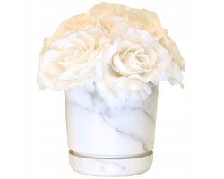 Bloempot met standaard Venetiaans Marmer Ø12,6cm Satijn Mat