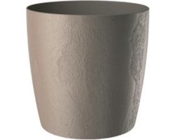 Bloempot - Milano Matte - 35x34 Taupe - Outdoor & Indoor - Stone Look