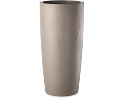 Bloempot - Musa Matte - 35x90 Taupe - Outdoor & Indoor - Stone Look