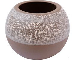 Bloempot Nina bruin