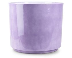 Bloempot Noor Lila H27 – Grote Keramieken Bloempot met Glans (Ø32 x H27 cm) – Jodeco Glass