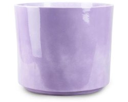 Bloempot Noor Lila – Keramieken Bloempot met Glanzende Afwerking – Ø28,5 cm x H24 cm – Jodeco Glass