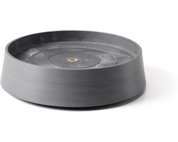 Bloempot Onderzetter - Ronde Schotel - Binnen Buiten - Gemaakt Van Gerecycled Materiaal - 32 cm Diameter - Grijs