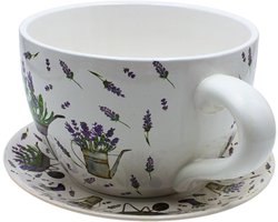 Bloempot, Plantenbak, Plantenbak, Plantenbak, Bloembak, Plantenpot - Pot Als Mok Met Handvat Van Keramiek