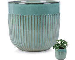 Bloempot Porselein Groen 17 cm - Plantenpot