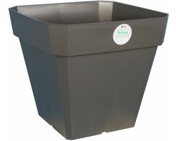 Bloempot Riviera Grijs Vierkant 40 x 40 cm