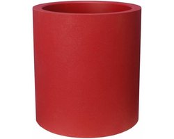 Bloempot Riviera Rood Plastic Cirkelvormig