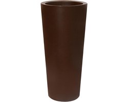 Bloempot Rond - Plantenbak Pot - Buiten Decoratie - Schokbestendig Materiaal - Ø 40 x 80 cm - Brons
