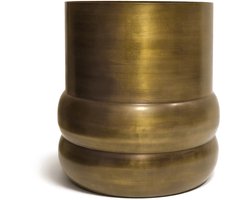 Bloempot Sempre L - Metaal koperlook Ø39 cm – Grote plantenpot binnen – Luxe sierpot – Decoratieve bloempot goud/koper