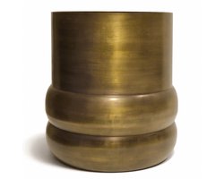 Bloempot Sempre XL - Metaal koperlook Ø50 cm – Grote plantenpot binnen – Luxe sierpot – Decoratieve bloempot goud/koper