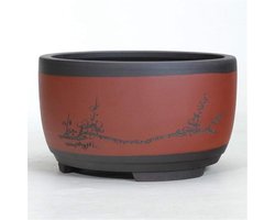 Bloempot Set - Vaas Plantenbak - Woondecoratie Planten - Uniek Vinger Design - M - Messing