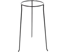 Bloempot Standaard - Metaal – Ø21 cm – Hoogte 78 cm – Mat Zwart