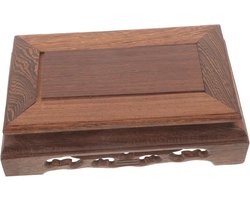 Bloempot Standaard - Planten Display - Decoratief Gebruik - Houten Materiaal - 19 x 11 cm - Multicolor