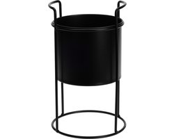 BLOEMPOT STANDAARD POT ZWART 20CM