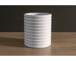 Bloempot The Poppy Ø 11,5cm Marmer