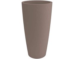 Bloempot Zuil - Moderne Vaas - Planten Presenteren - Onbreekbaar Lichtgewicht - 36x70 cm - Taupe