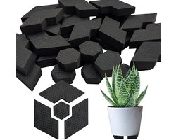 Bloempotpoten - Onzichtbare bloempotpoten - rubberen onderzetter - bloempotaccessoires - antislip - voor middelgrote en grote plantenbakken, voor kamerplanten en tuin - 10 set