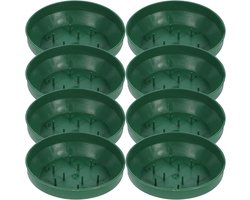 Bloemstuk Schuim - Bloemschikken Basis - Decoratie Maken - Stabiele Ondergrond - 14.5cm Rond - Groen