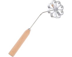 Bloemvormige Bunuelos Vorm met Handvat - Roze - Aluminium