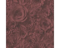 BLOESEM BEHANG | Grafisch - rood zwart - A.S. Création PintWalls II