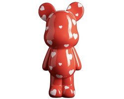 BLOGO Design Money Bank Collection BE@RBRICK “TEDDY RED” Polyresin Decoratie W12 x H 24 cm