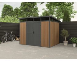 Blokhut Composiet Westwood Terra Teak 280 x 215 cm
