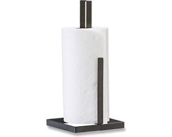 Blokker Keukenrolhouder - Mat Zwart - Rollenhouder - 14 x 14 x 31 cm
