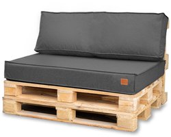 Blomster Outdoor - Tuinkussens Set voor Palletmeubels - Waterafstotend - Europallet - 120x80x15 cm