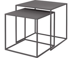Blomus FERA Bijzettafels - Set van 2 - Steel Gray